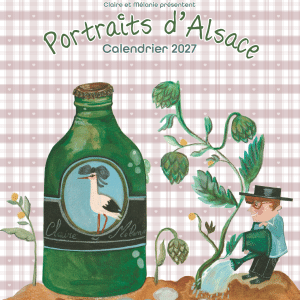 Page de couverture du calendrier 2027 Portraits d'Alsace