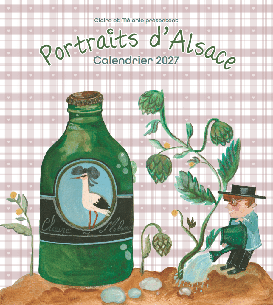 Page de couverture du calendrier 2027 Portraits d'Alsace